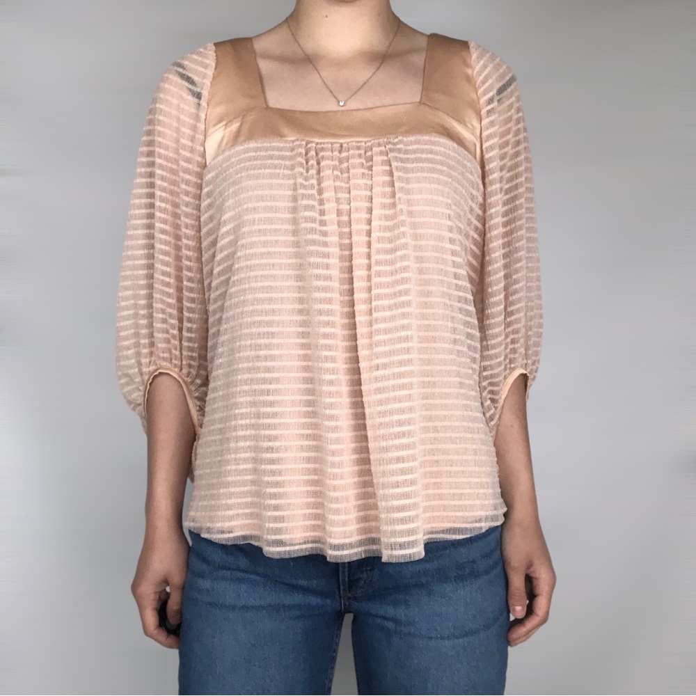 BOGO FREE Anthropologie Meadow Rue Allyson Textured Blouse